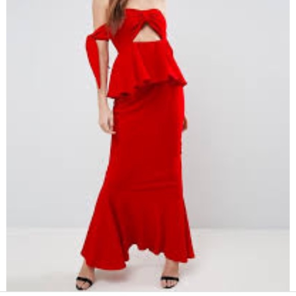 ASOS Dresses & Skirts - Havana Red Gown